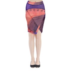 Teepee Egg Midi Wrap Pencil Skirt