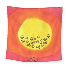 Red Sun Square Tapestry (large)