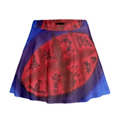 Red Egg Mini Flare Skirt by snowwhitegirl