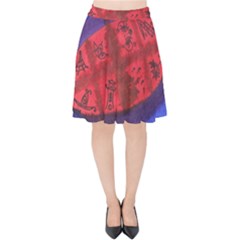 Red Egg Velvet High Waist Skirt by snowwhitegirl