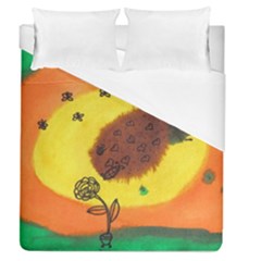 Pirana Eating Flower Duvet Cover (queen Size) by snowwhitegirl