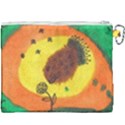 Pirana Eating Flower Canvas Cosmetic Bag (XXXL) View2
