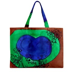 Peacocks Zipper Mini Tote Bag