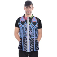 Dress And Flowers Men s Puffer Vest