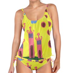 Three Houses Saying Ohhhh Tankini Set by snowwhitegirl