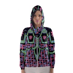 Seagulls Attacking Dress Hooded Windbreaker (women)