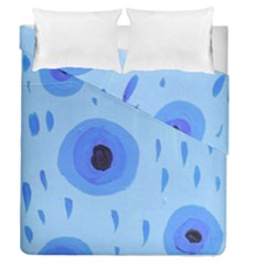 Blue Rain Duvet Cover Double Side (queen Size)