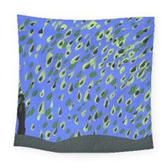 Raining Leaves Square Tapestry (large)