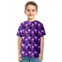 Snow Sleigh Deer Purple Kids  Sport Mesh Tee View1