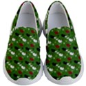 Snow Sleigh Deer Green Kid s Lightweight Slip Ons View1