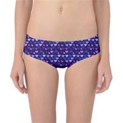 Hearts Butterflies Blue Classic Bikini Bottoms by snowwhitegirl