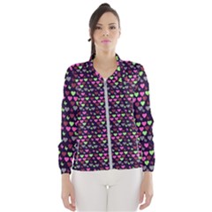 Hearts Butterflies Blue Pink Windbreaker (Women)