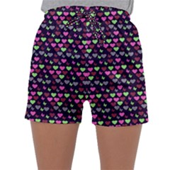 Hearts Butterflies Blue Pink Sleepwear Shorts