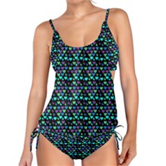 Hearts Butterflies Black Tankini Set by snowwhitegirl