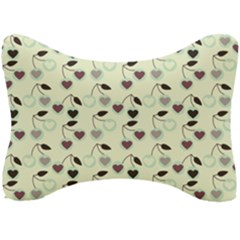 Heart Cherries Mint Seat Head Rest Cushion by snowwhitegirl