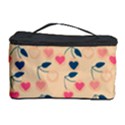 Heart Cherries Cream Cosmetic Storage Case View1