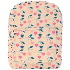 Heart Cherries Cream Full Print Backpack by snowwhitegirl