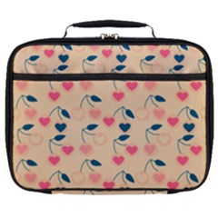 Heart Cherries Cream Full Print Lunch Bag by snowwhitegirl