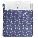 Heart Cherries Blue Duvet Cover Double Side (Queen Size) View1