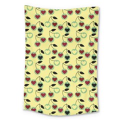 Yellow Heart Cherries Large Tapestry by snowwhitegirl