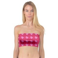 Punk Heart Pink Bandeau Top