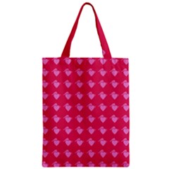 Punk Heart Pink Zipper Classic Tote Bag