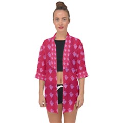 Punk Heart Pink Open Front Chiffon Kimono by snowwhitegirl