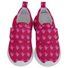 Punk Heart Pink Velcro Strap Shoes