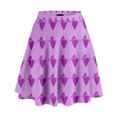 Punk Heart Violet High Waist Skirt by snowwhitegirl