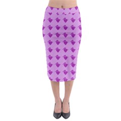 Punk Heart Violet Midi Pencil Skirt by snowwhitegirl