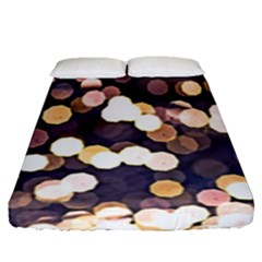 Bright Light Pattern Fitted Sheet (queen Size) by FunnyCow