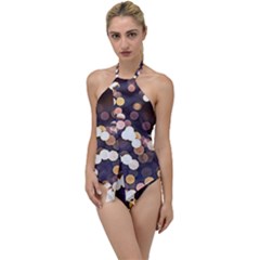 Bright Light Pattern Go With The Flow One Piece Swimsuit by FunnyCow