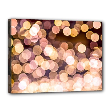 Warm Color Brown Light Pattern Canvas 16  X 12  by FunnyCow