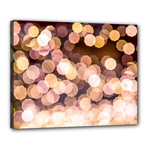Warm Color Brown Light Pattern Canvas 20  X 16  by FunnyCow