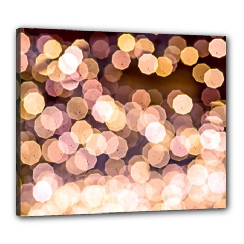 Warm Color Brown Light Pattern Canvas 24  X 20  by FunnyCow