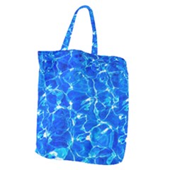 Blue Clear Water Texture Giant Grocery Tote by FunnyCow