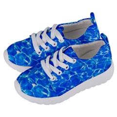 Blue Clear Water Texture Kids  Lightweight Sports Shoes by FunnyCow