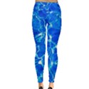 Blue Clear Water Texture Inside Out Leggings View4