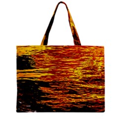 Liquid Gold Zipper Mini Tote Bag by FunnyCow