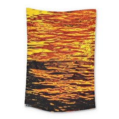 Liquid Gold Small Tapestry by FunnyCow