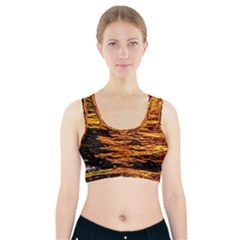 Liquid Gold Sports Bra With Pocket by FunnyCow