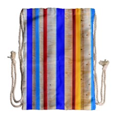 Colorful Wood And Metal Pattern Drawstring Bag (large) by FunnyCow