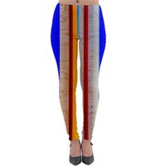 Colorful Wood And Metal Pattern Lightweight Velour Leggings by FunnyCow