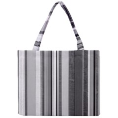 Shades Of Grey Wood And Metal Mini Tote Bag by FunnyCow