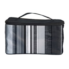 Shades Of Grey Wood And Metal Cosmetic Storage Case by FunnyCow