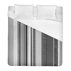 Shades Of Grey Wood And Metal Duvet Cover (full/ Double Size) by FunnyCow