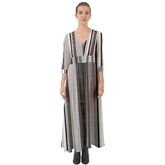 Shades Of Grey Wood And Metal Button Up Boho Maxi Dress by FunnyCow