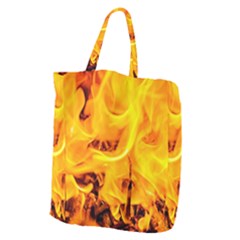 Fire And Flames Giant Grocery Tote by FunnyCow