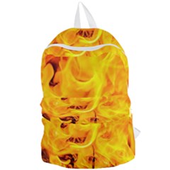 Fire And Flames Foldable Lightweight Backpack by FunnyCow