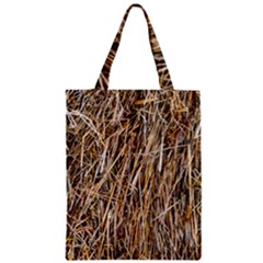 Dry Hay Texture Zipper Classic Tote Bag by FunnyCow